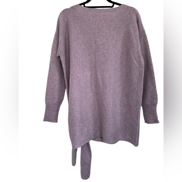 J.Crew Tie Waist Boatneck Oversized Wool Blend Tunic Sweater Size S - Picture 2 of 9